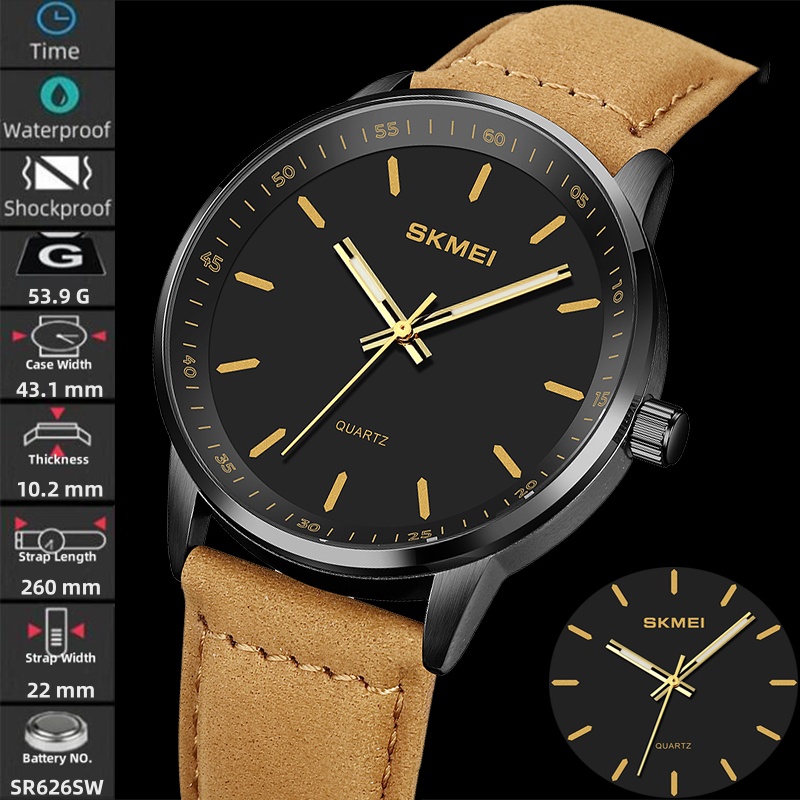 Skmei Original Brand Quartz Wa - Suede Strap Watch 评论和价格